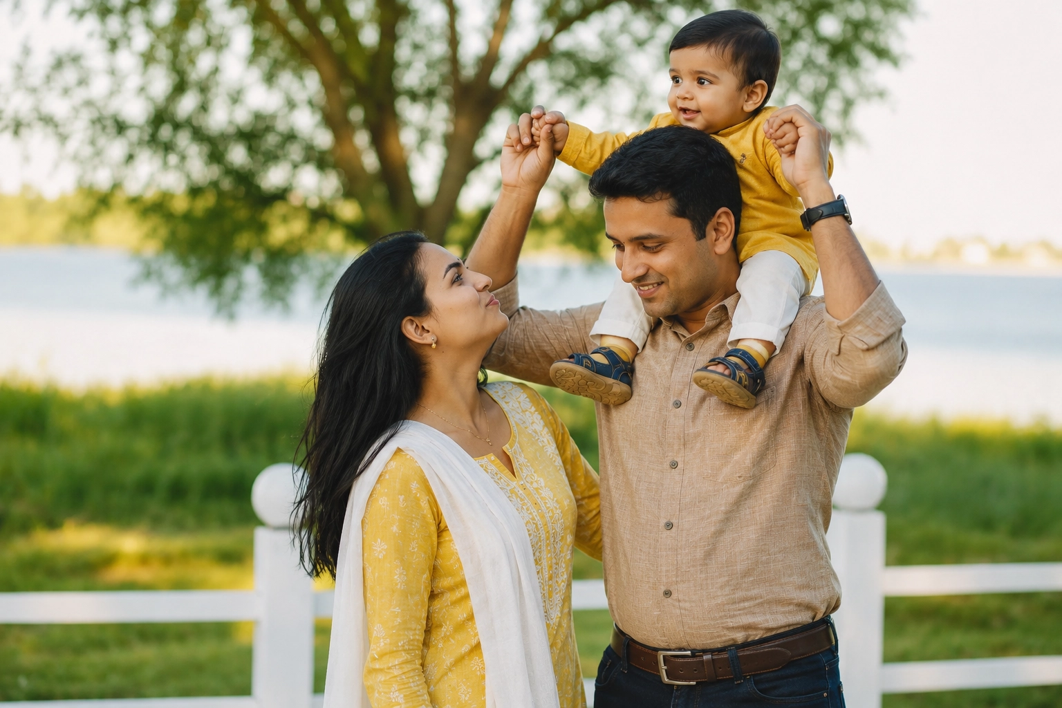Parents raising young children with healthy food